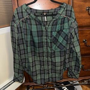 Free People Oversized flannel